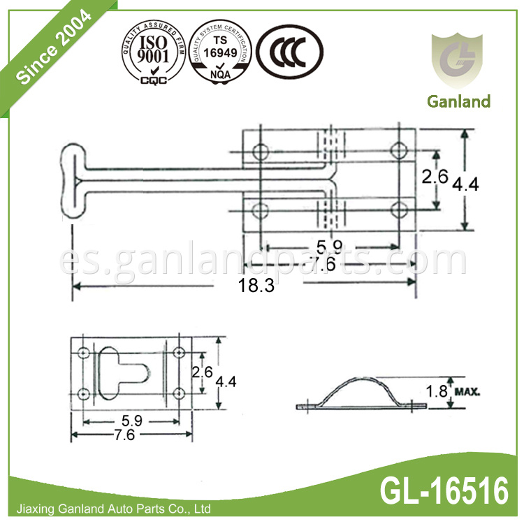 spring loaded handle GL-16516